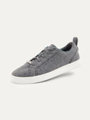 Unisex Cashmere Low Ankle Sneakers in Grey | GOBI UK #color_dim-gray