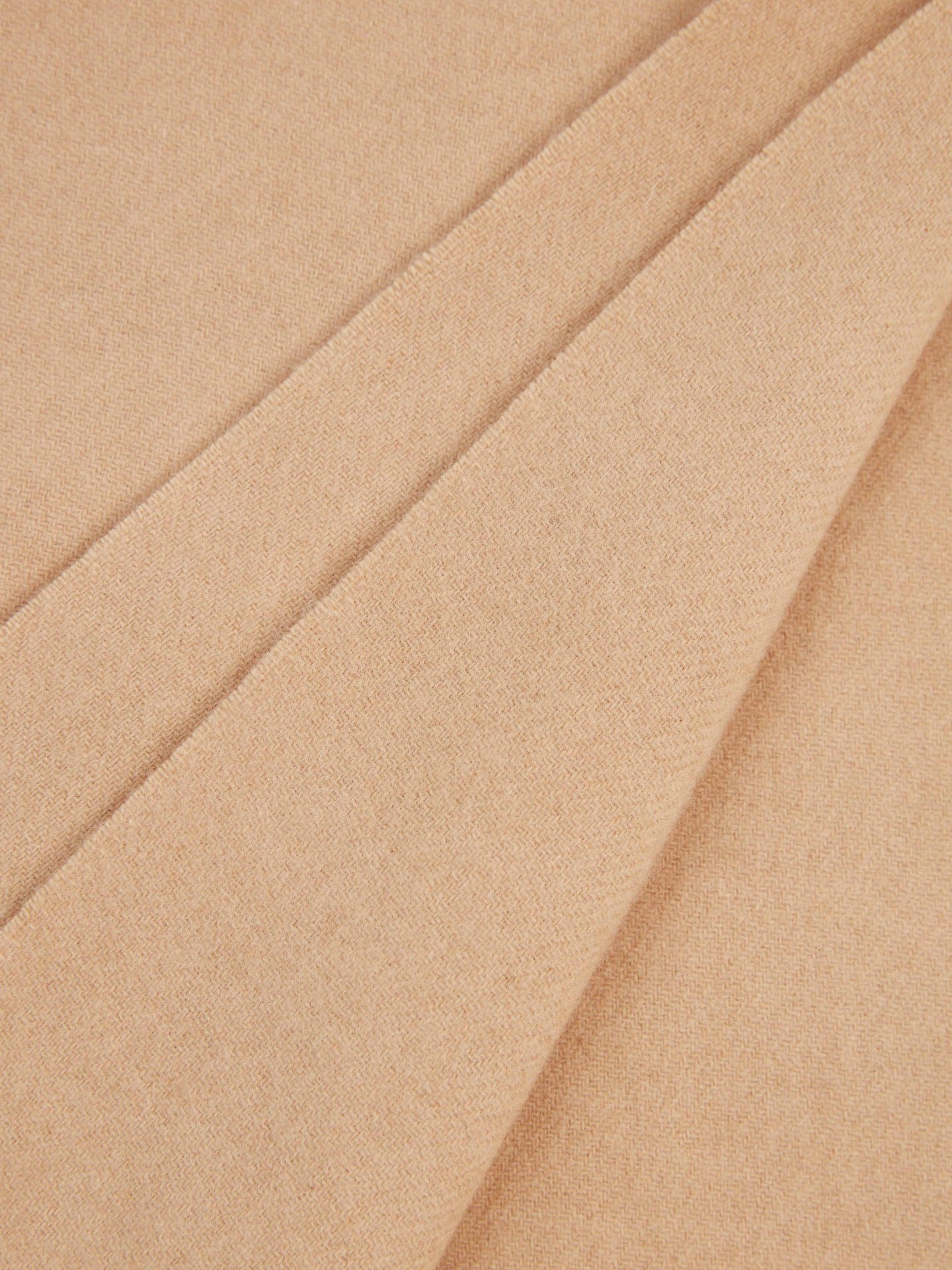 Unisex Cashmere Fringed Scarf Brown - Gobi Cashmere