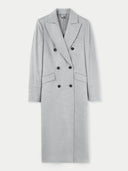 Women's Cashmere Peak Lapel Long Coat Vapor Blue - Gobi Cashmere #color_vapor-blue