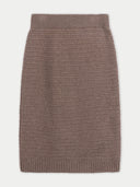 Women's Cashmere Sheath Skirt | GOBI UK #color_taupe