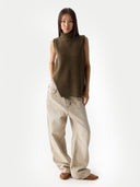 Women's Turtle Neck Cashmere Vest | GOBI UK #color_cub