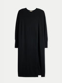 Women’s Cashmere Side-Slit Maxi Dress | GOBI UK #color_black