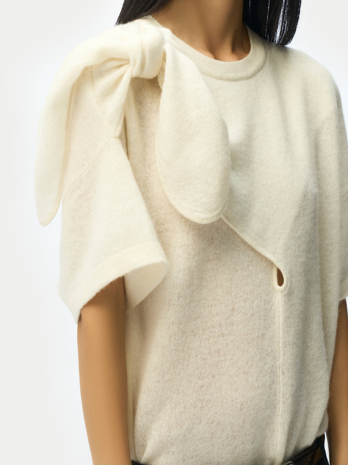 Bow-Tie Cashmere T-shirt