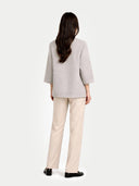 Patch Pocket Cashmere Poncho Jacket Dawn Blue - Gobi Cashmere #color_steel-silver