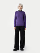 Essential Cashmere Crewneck Jumper Grape Jam - Gobi Cashmere #color_dusty-grape