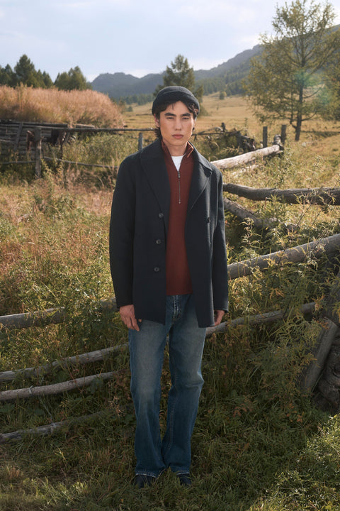 Unisex Cashmere Grandpa Hat, editorial photo