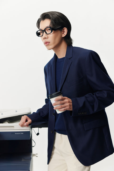 Men's Cashmere Blazer, editorial photo