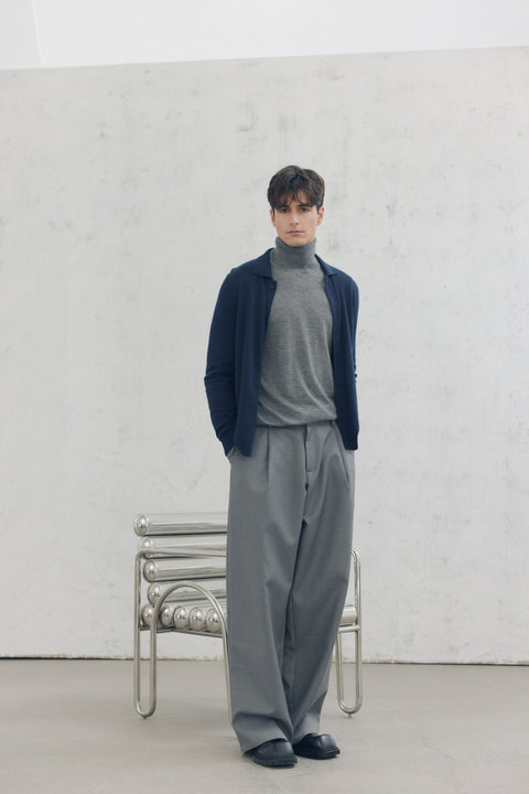 Men's Essential Turtleneck Cashmere Jumper, editorial photo
