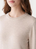 Essential Cashmere Crewneck Jumper Birch - Gobi Cashmere #color_light-beige