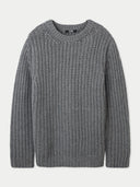 Unisex Cashmere Crewneck Sweater Plum kitten- Gobi Cashmere #color_plum-kitten