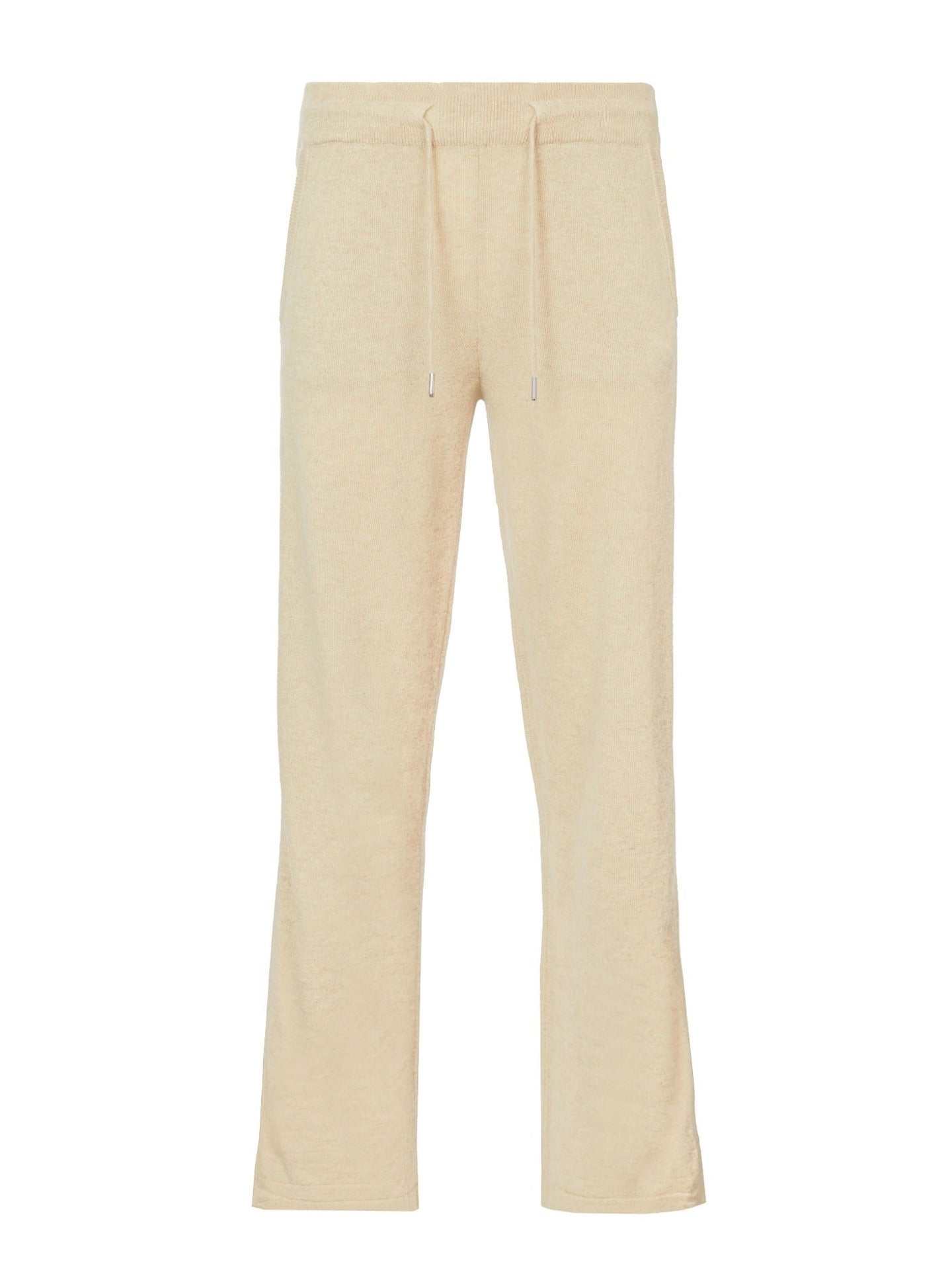 Women's Cashmere Straight Leg Jogger Beige - Gobi Cashmere