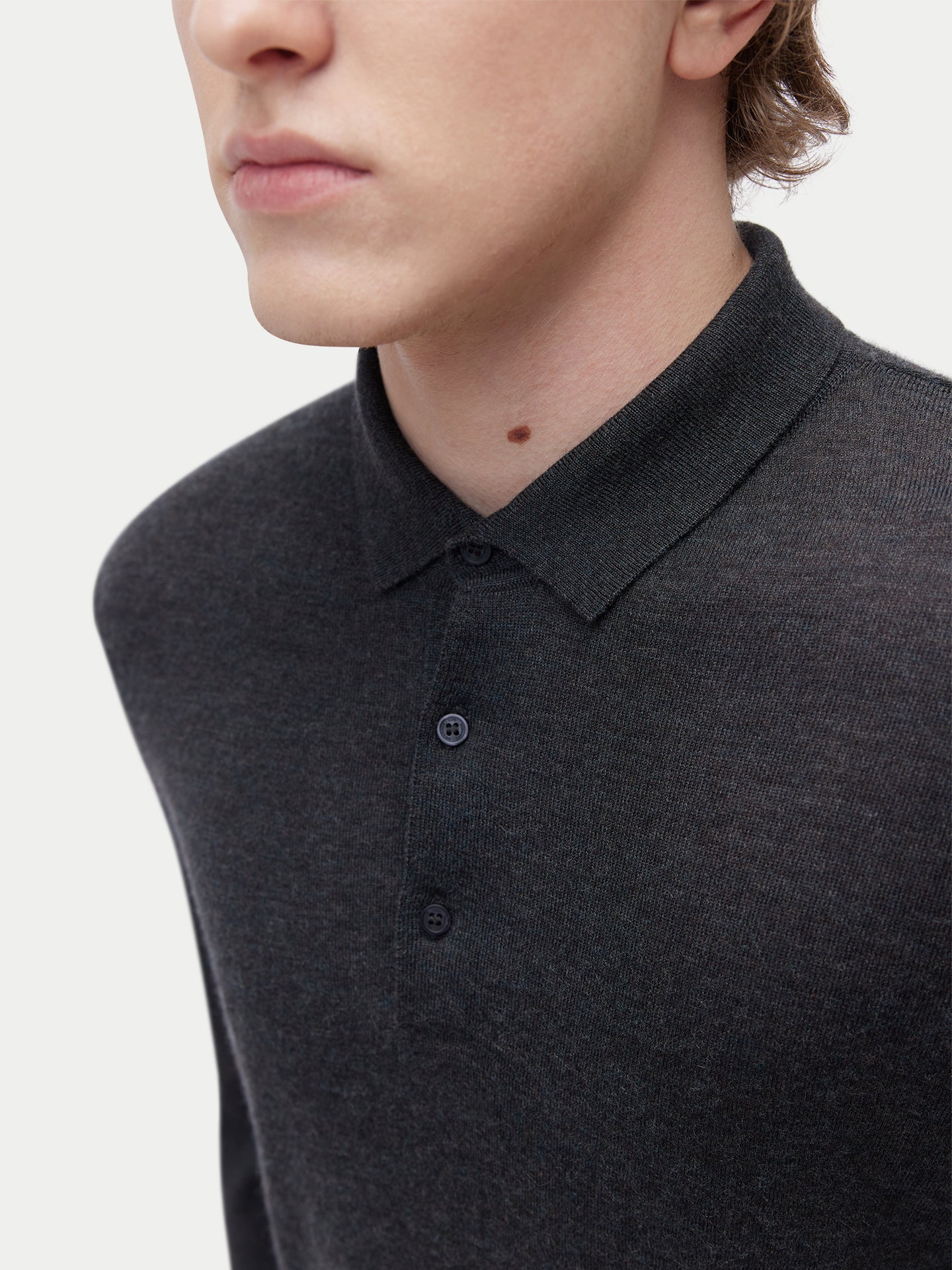Men's Cashmere Silk Polo