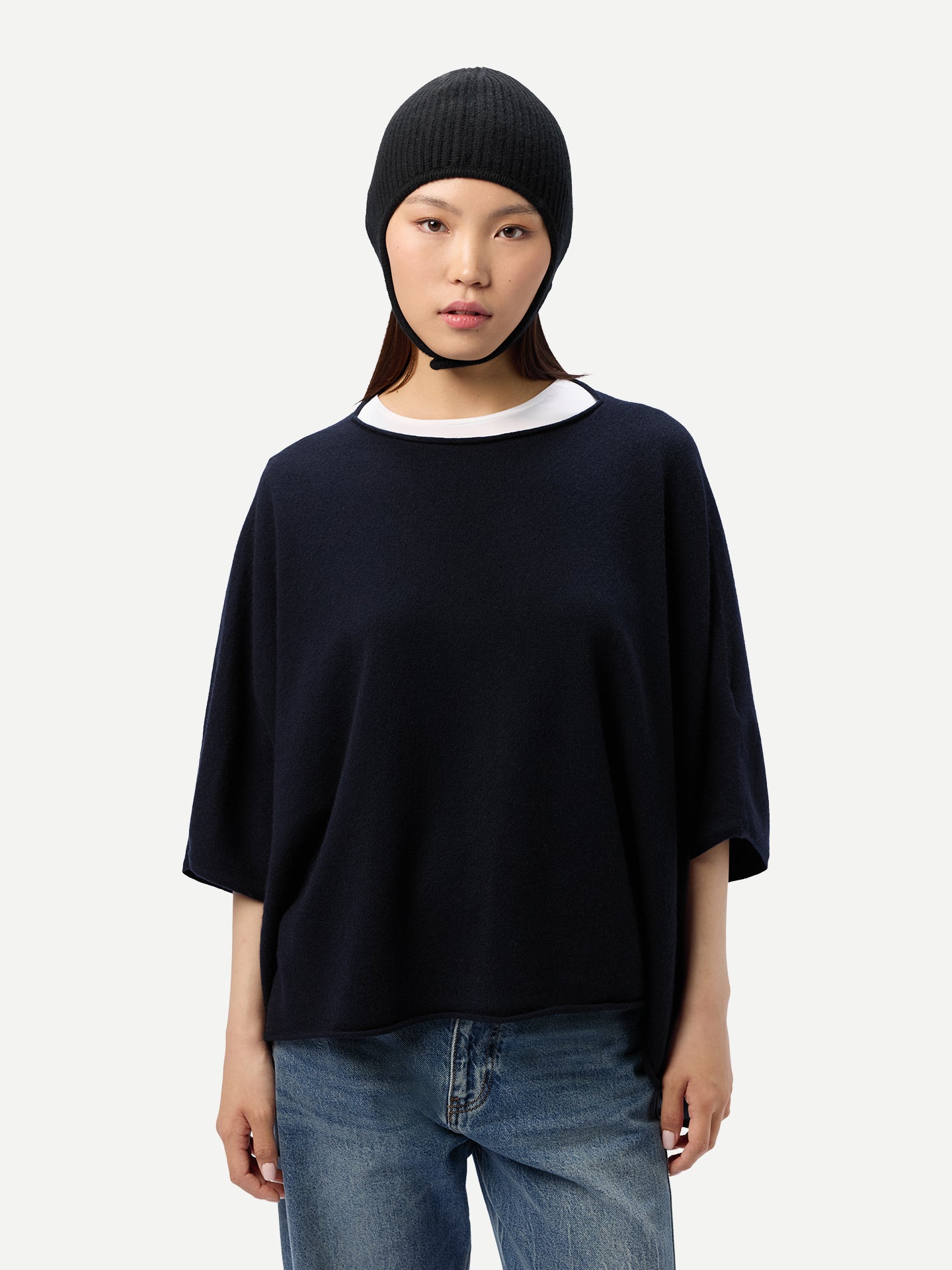 Cashmere Knitted Aviator Cap