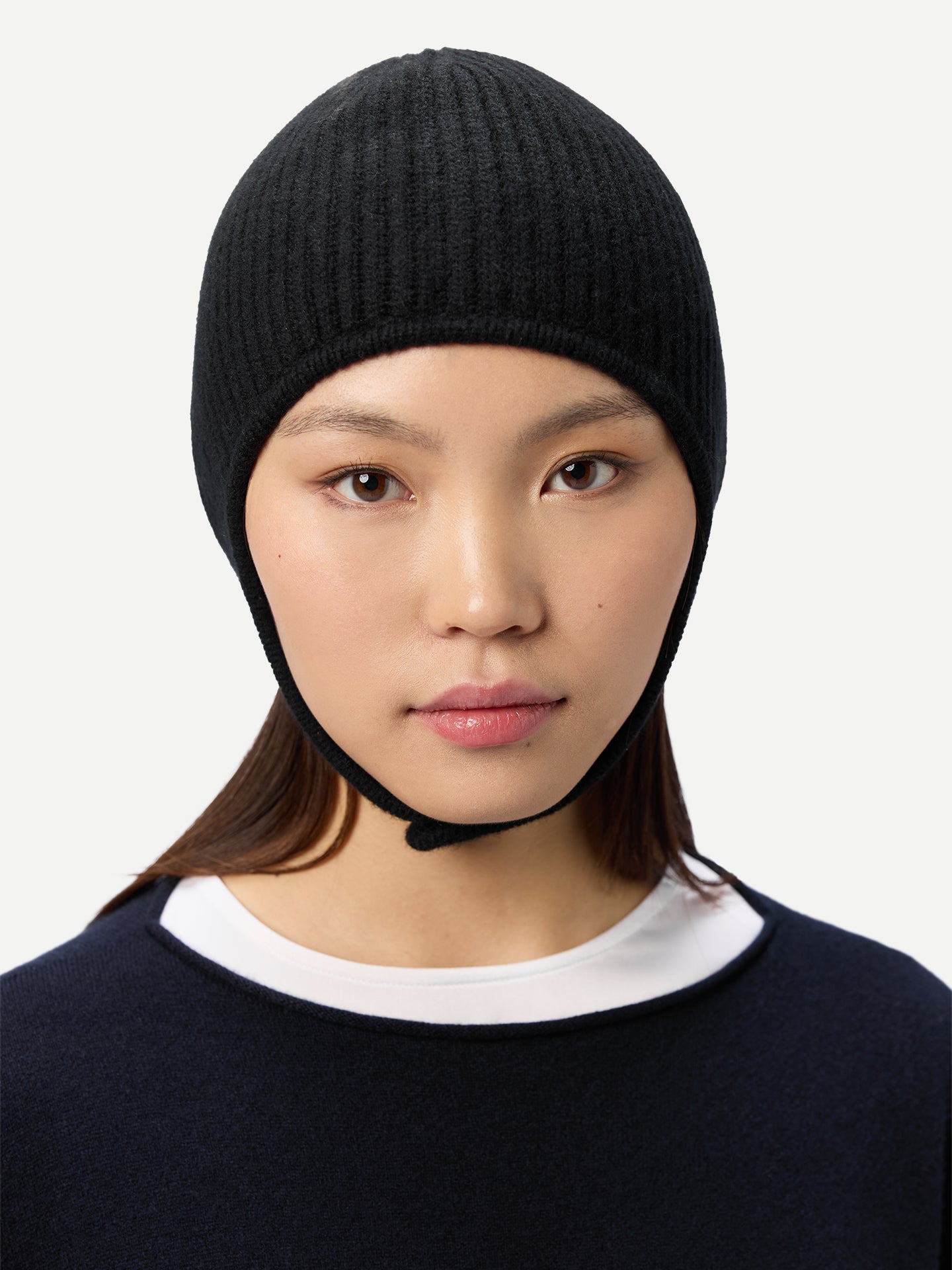 Cashmere Knitted Aviator Cap