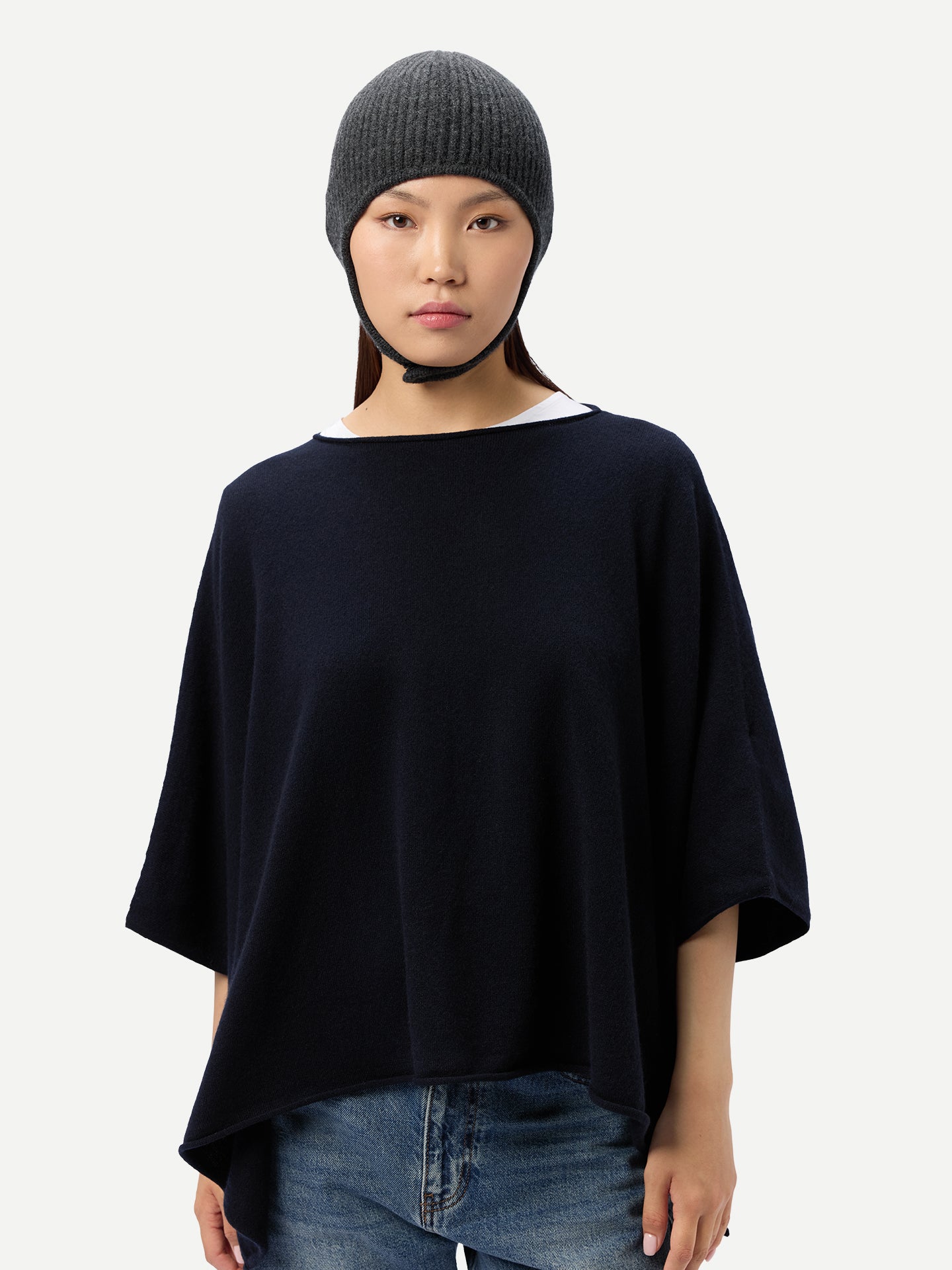 Cashmere Knitted Aviator Cap