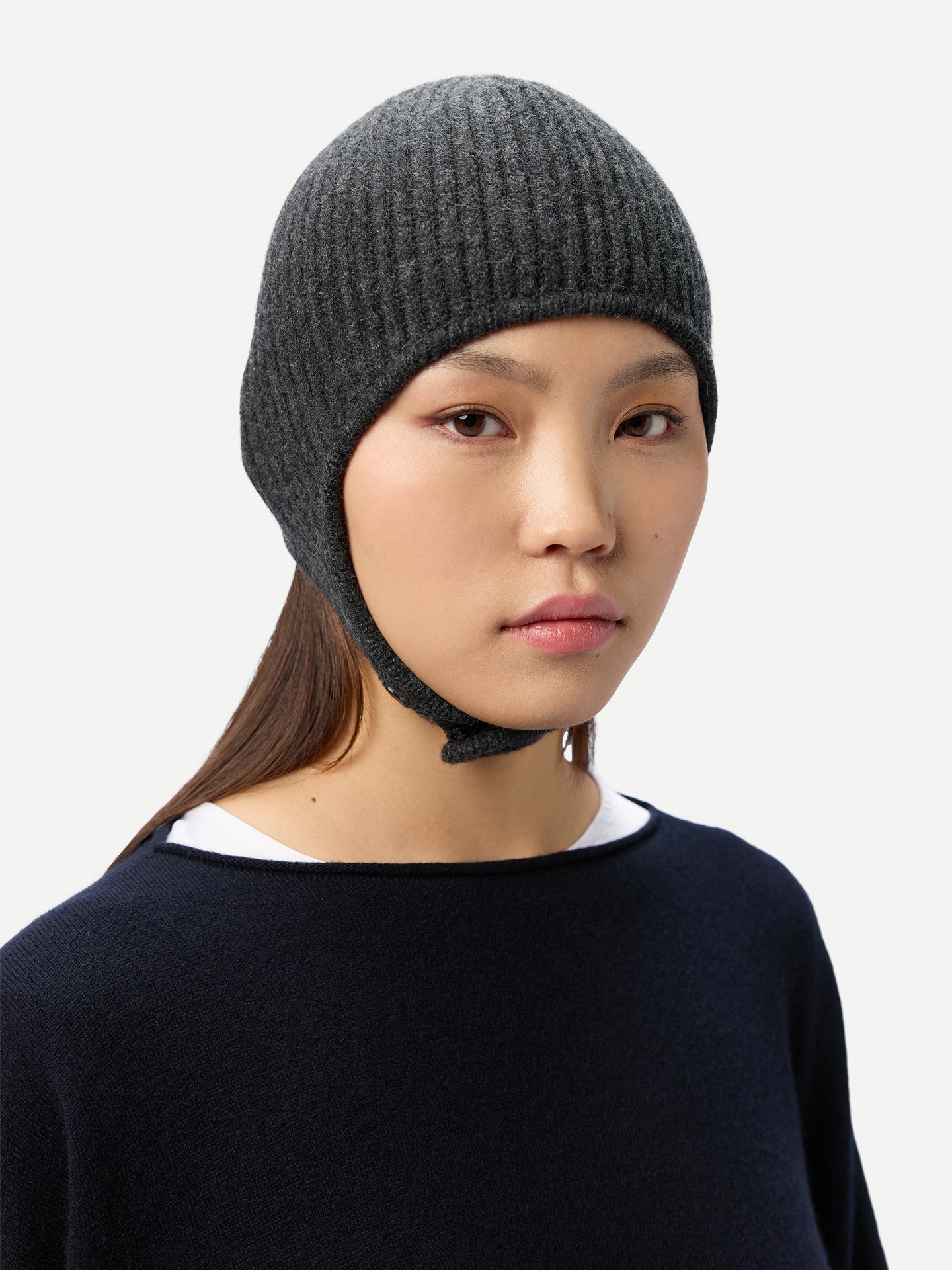 Cashmere Knitted Aviator Cap