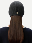 Cashmere Knitted Aviator Cap Charcoal - Gobi Cashmere
