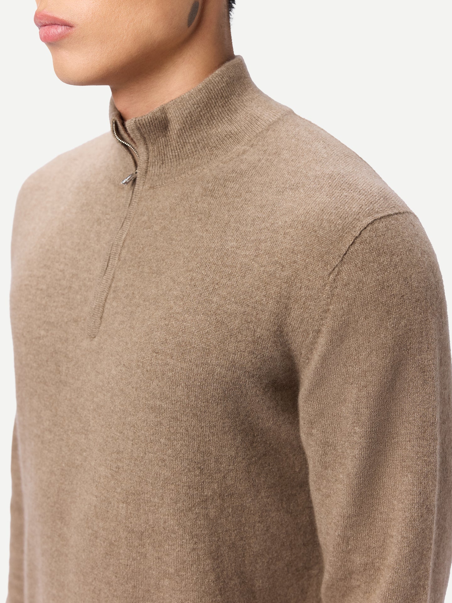 Timeless Organic Half-Zip Cashmere Jumper