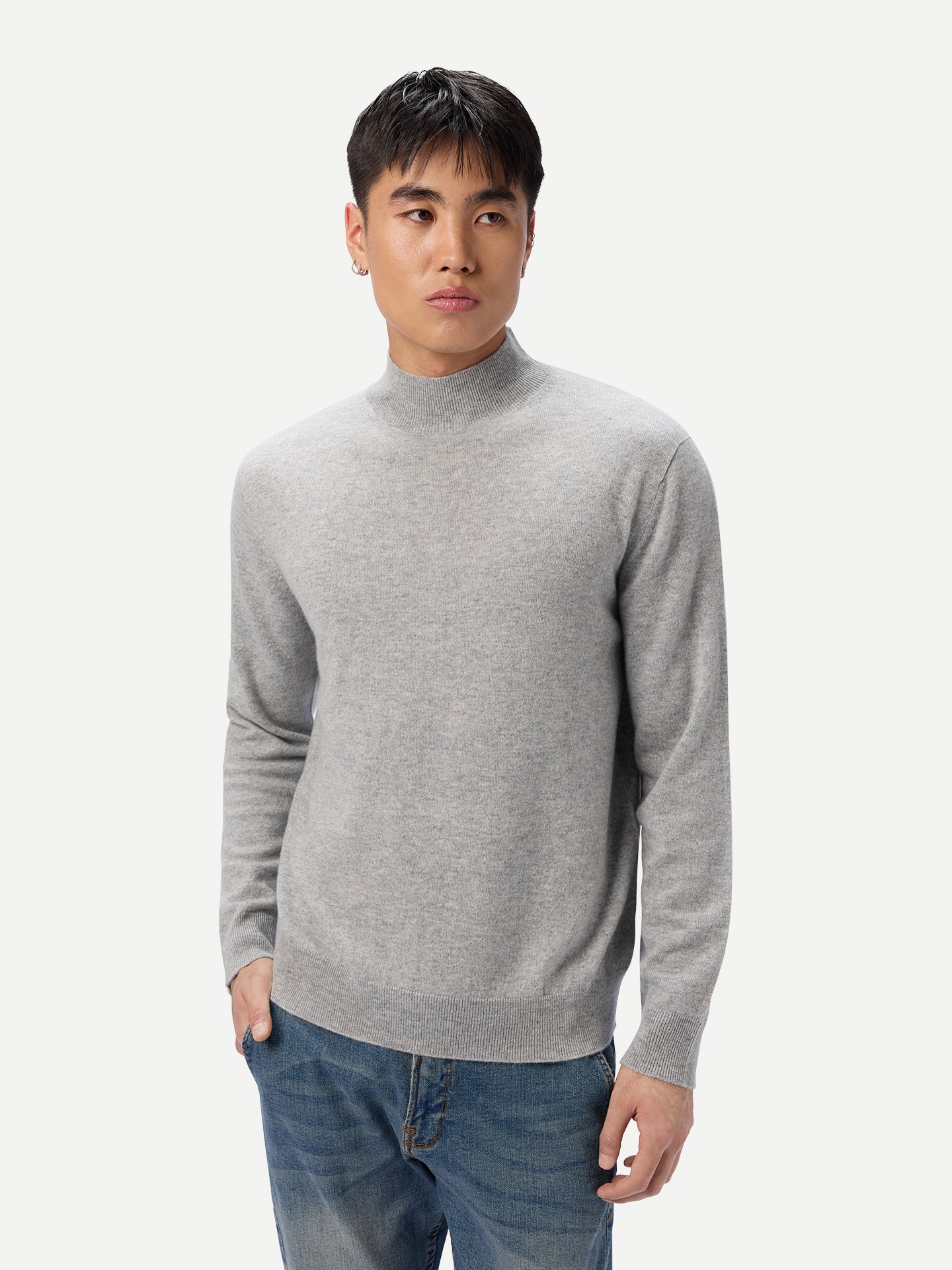 Timeless Mock Neck Cashmere Jumper