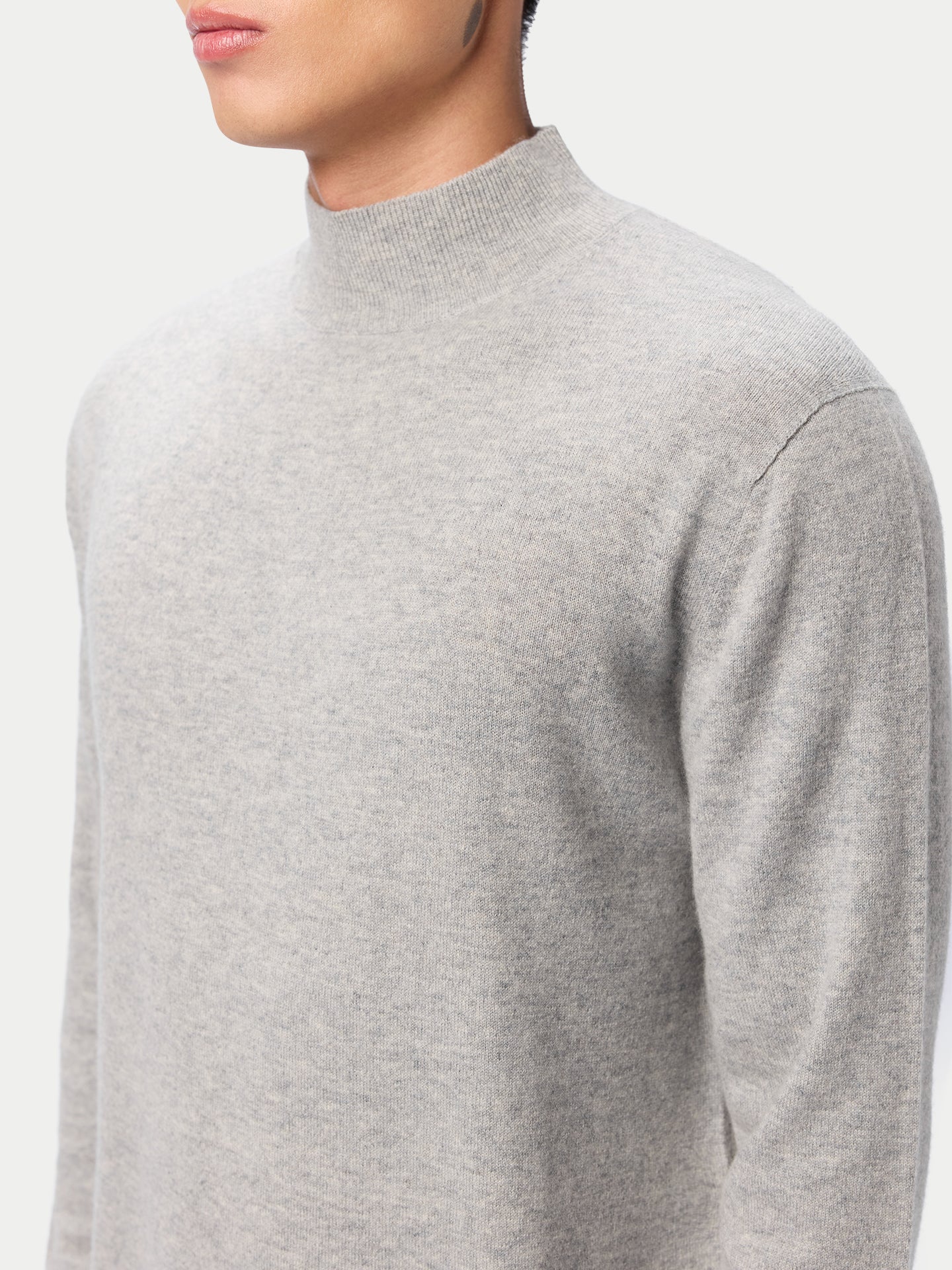 Timeless Mock Neck Cashmere Jumper