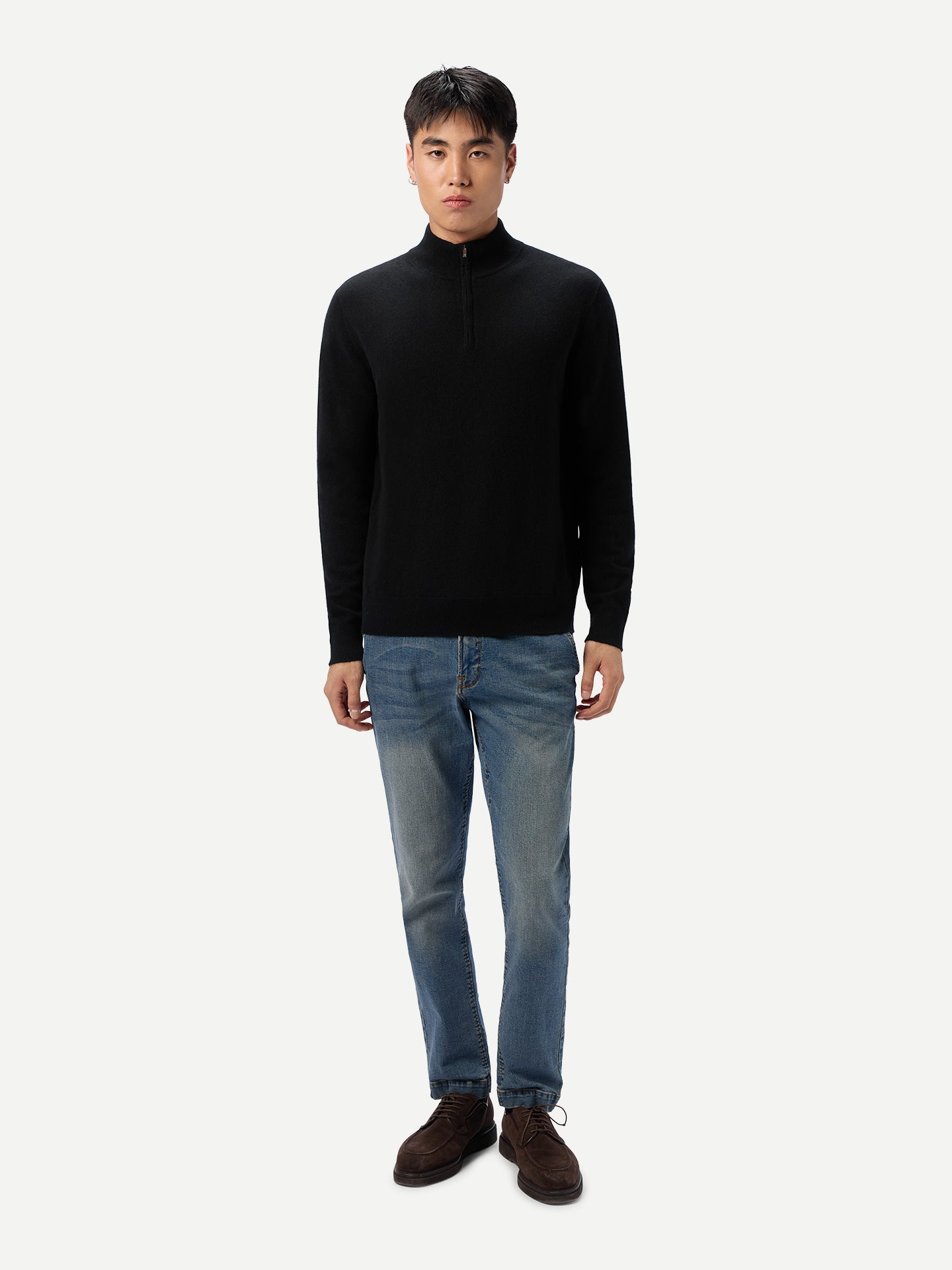 Timeless Half-Zip Cashmere Jumper