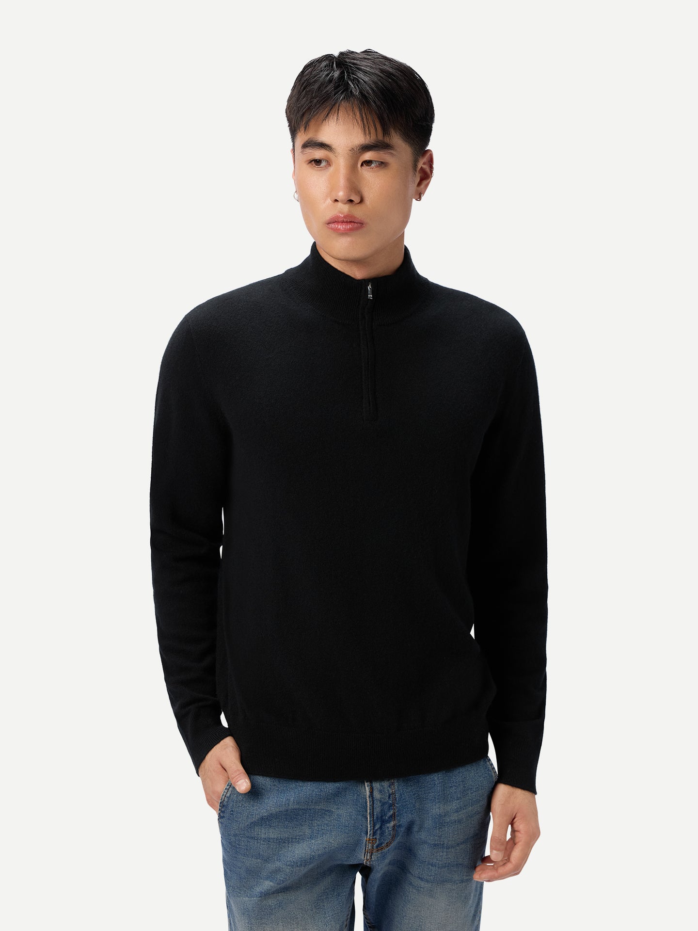 Timeless Half-Zip Cashmere Jumper