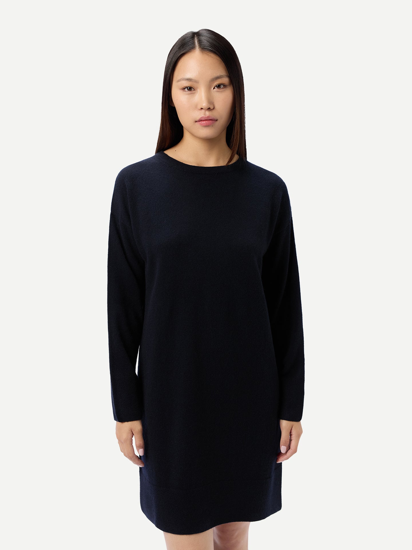 Seamless Crewneck Cashmere Dress