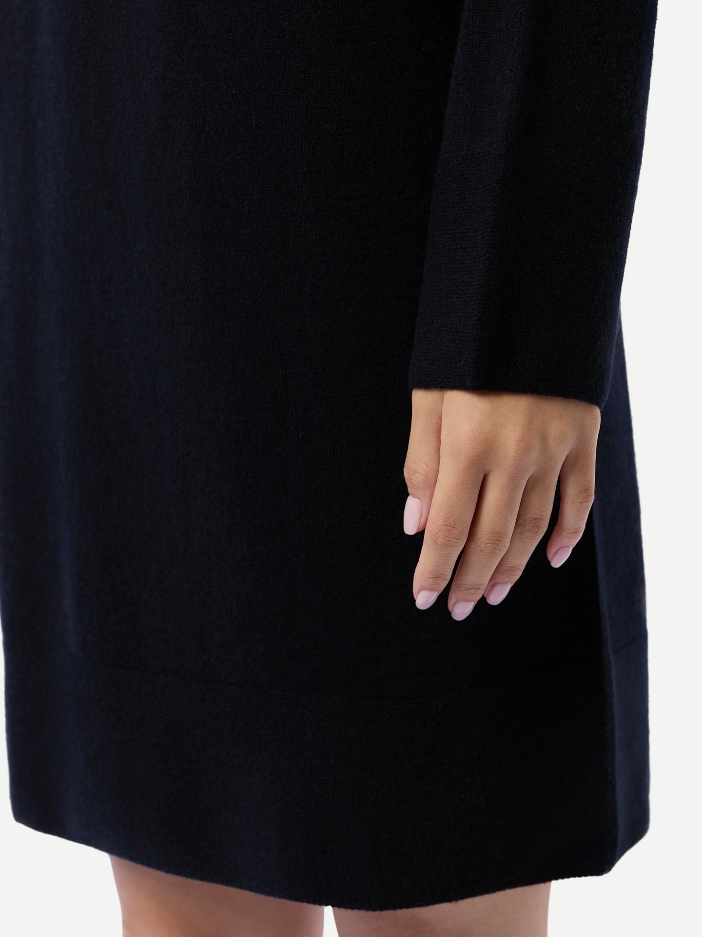 Seamless Crewneck Cashmere Dress