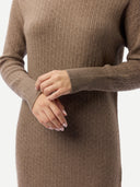 Women's Seamless Turtleneck Cashmere Dress | GOBI UK