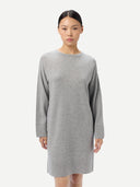 Women's Seamless Crewneck Cashmere Dress | GOBI UK #color_high-rise