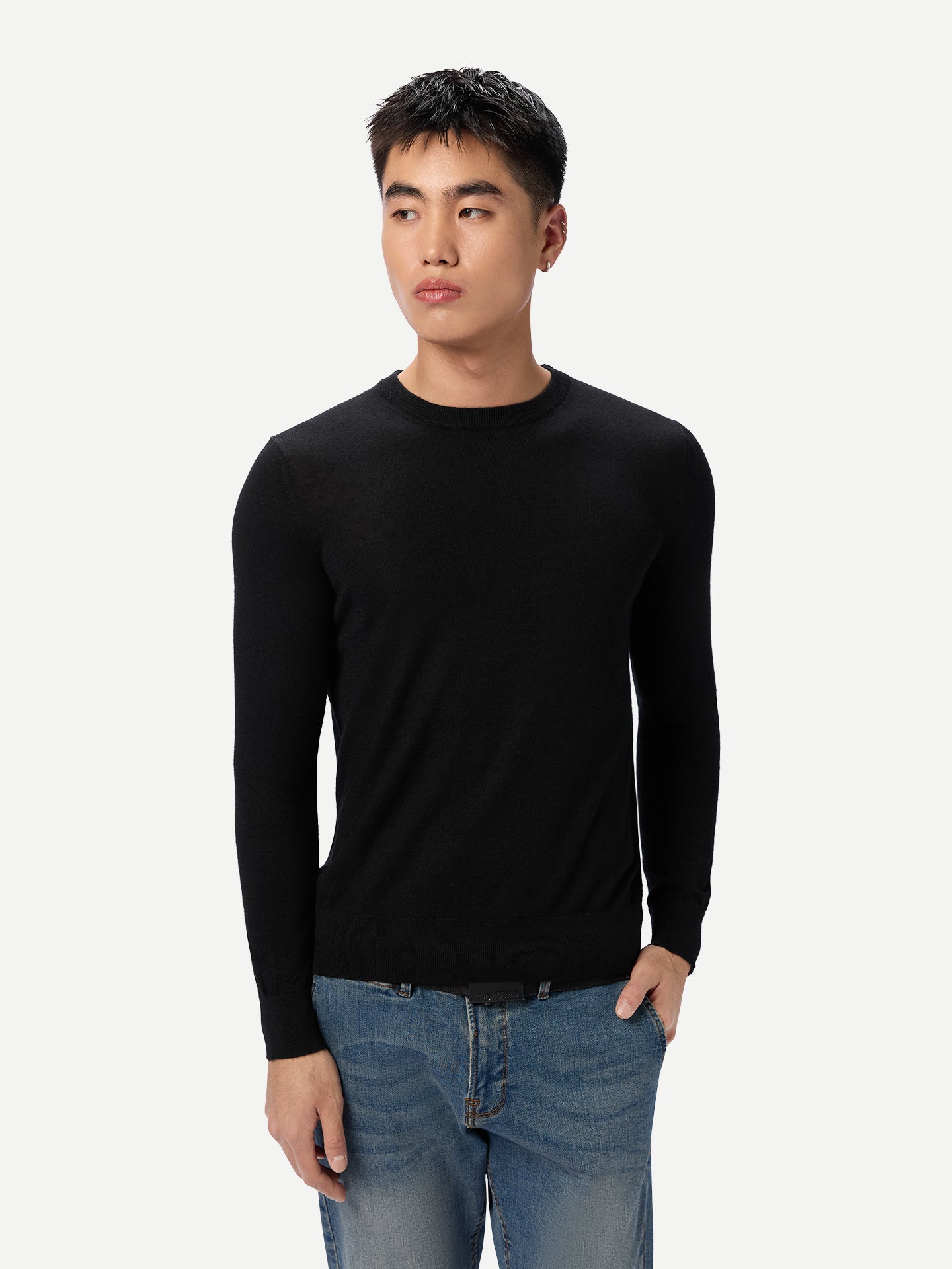 Cashmere Silk C-Neck Jumper