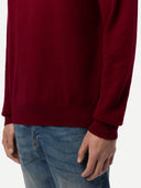 Men's Classic Half-Zip Cashmere Jumper Red | GOBI UK