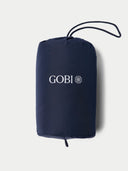Navy blue bag with 'GOBI' logo on a white background