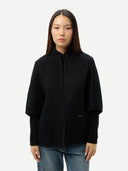 Women's Cashmere Poncho Jacket with Pockets | GOBI Cashmere #color_steel-silver
