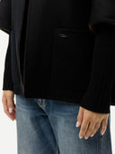 Women's Cashmere Poncho Jacket with Pockets | GOBI Cashmere #color_steel-silver