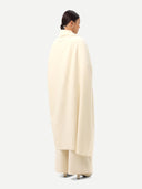 Cashmere Large Blanket With Fringe White - Gobi Cashmere #color_off-white