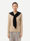 Women's Cashmere Shoulder Wrap Black - Gobi Cashmere #color_black