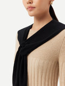 Women's Cashmere Shoulder Wrap Black - Gobi Cashmere #color_black