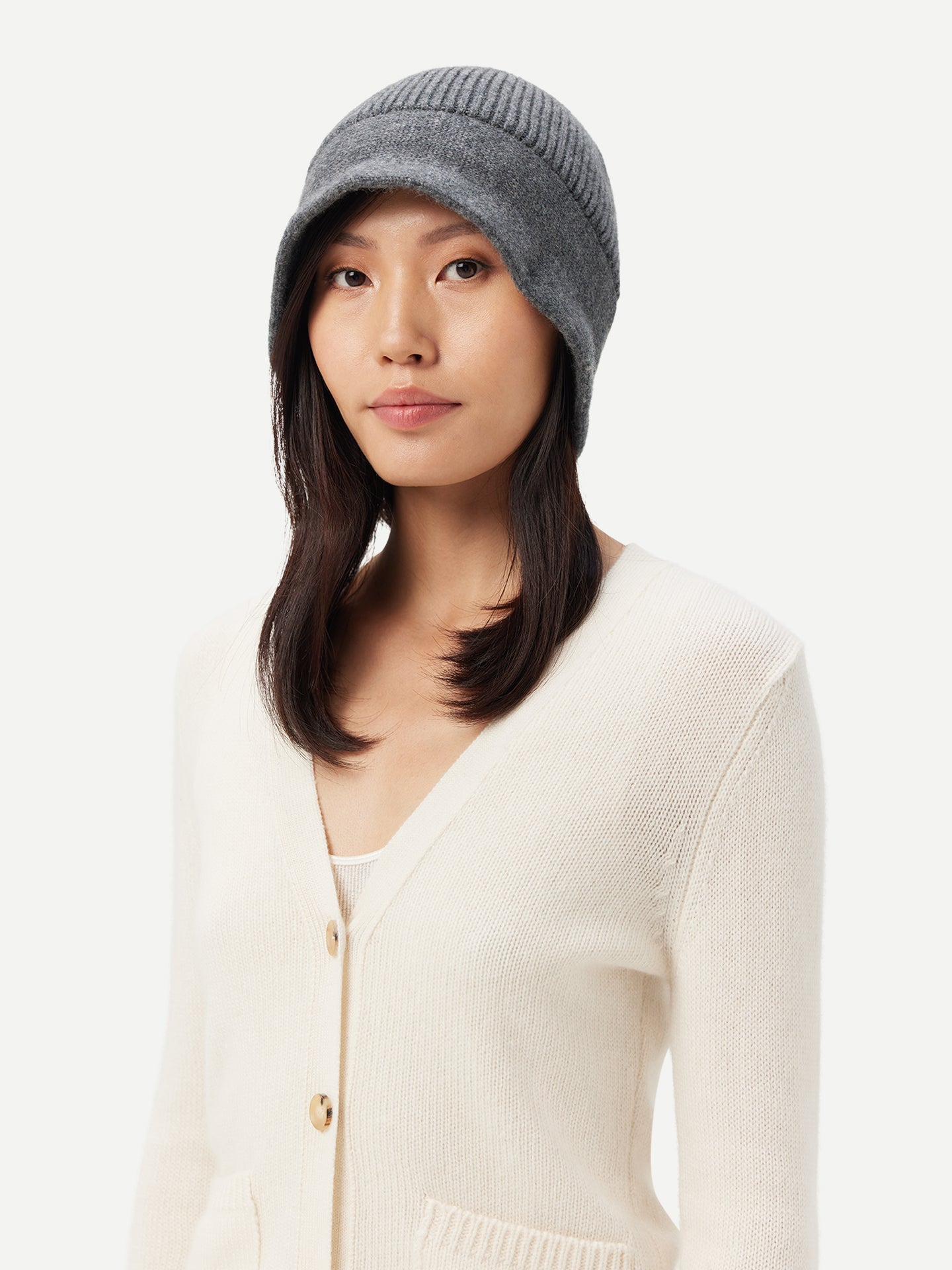 Wide-Brim Cashmere Hat