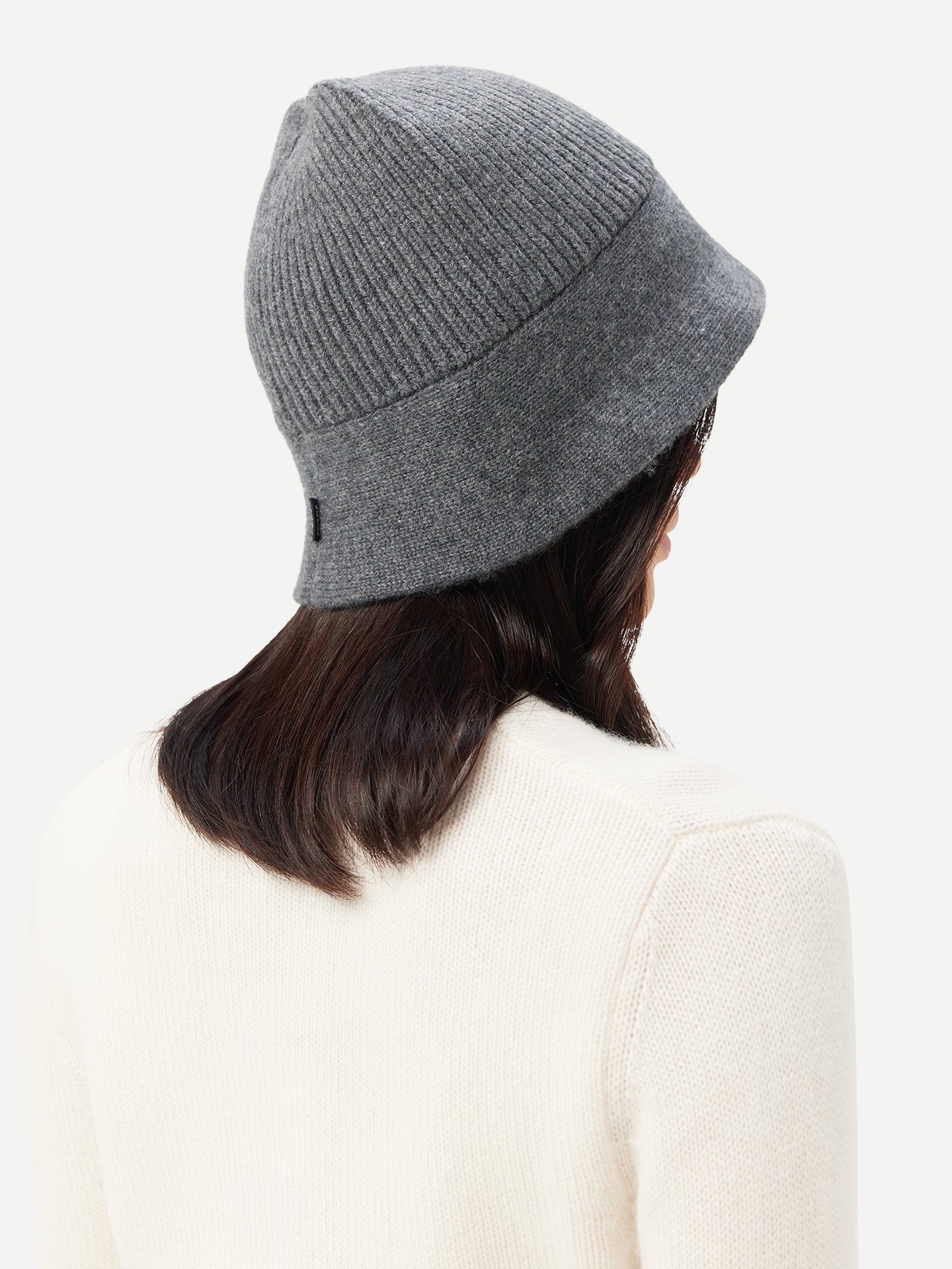 Wide-Brim Cashmere Hat