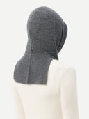 Women's Cashmere Cable-Knit Cashmere Hood Gray - Gobi Cashmere #color_plum-kitten