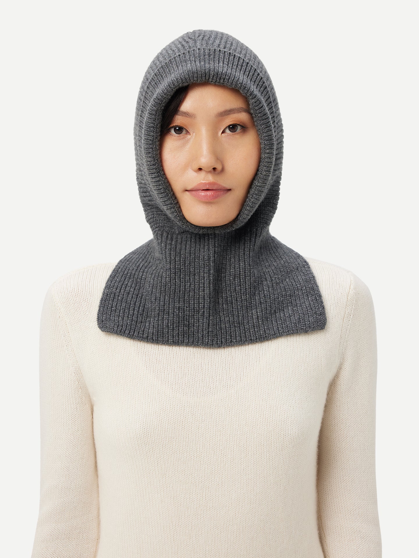 Cable-Knit Cashmere Hood