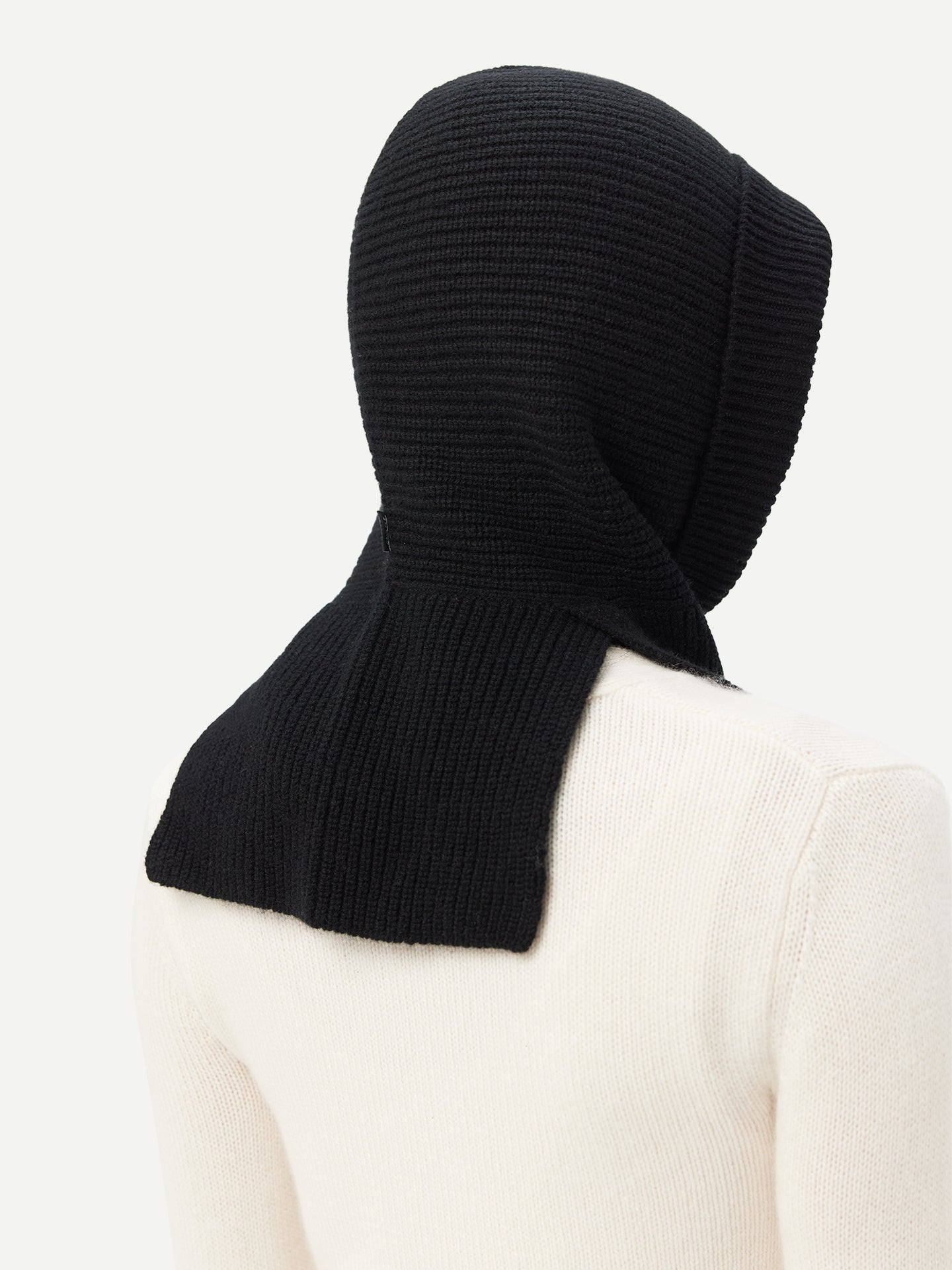 Cable-Knit Cashmere Hood