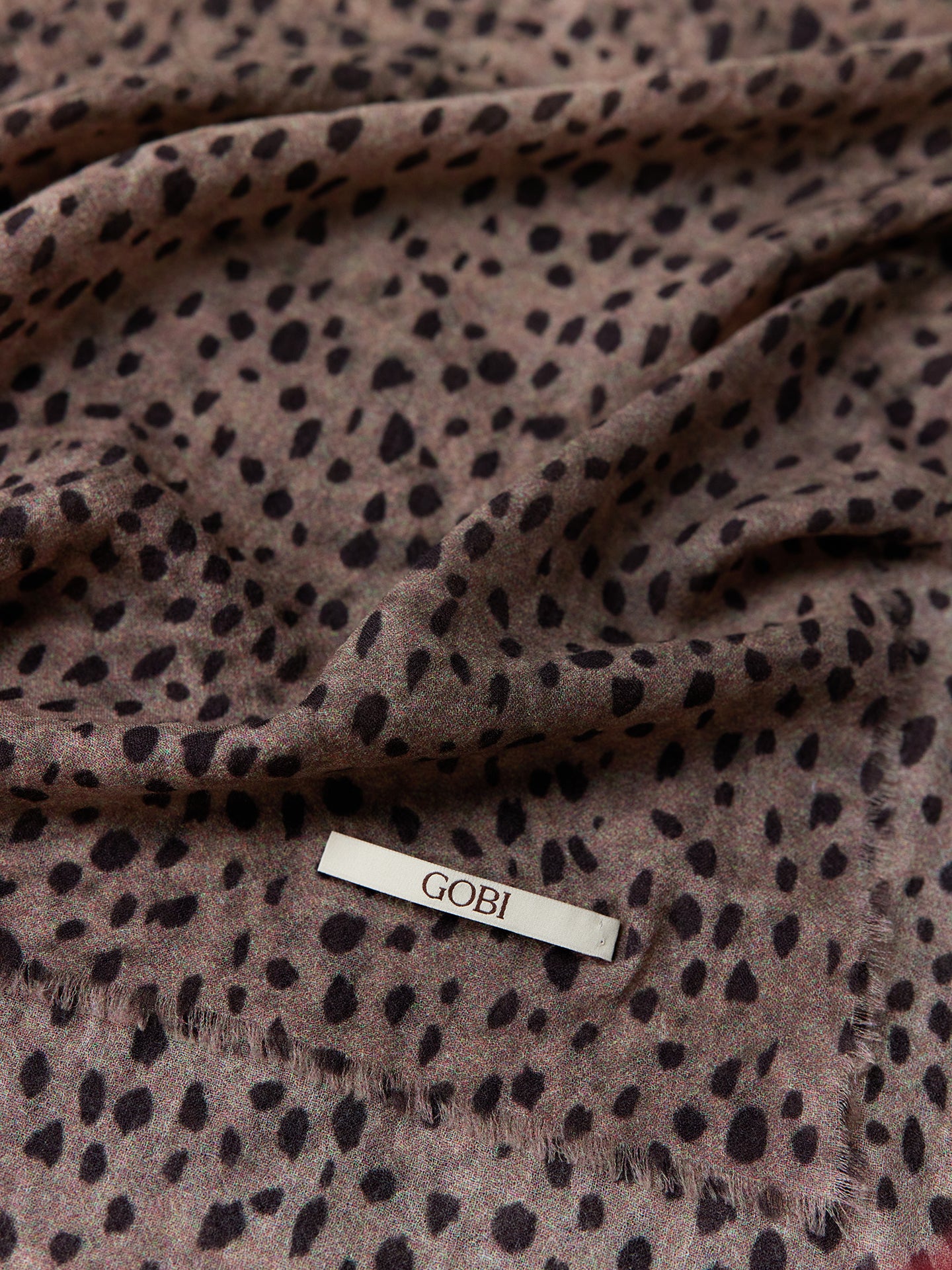 Dune Dots Printed Cashmere Square Shawl