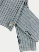 Unisex Cashmere Fingerless Gloves in Vapor Blue | GOBI UK #color_vapor-blue