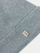 Women's Cashmere Rib Knit Beanie in Vapor Blue | GOBI UK #color_vapor-blue