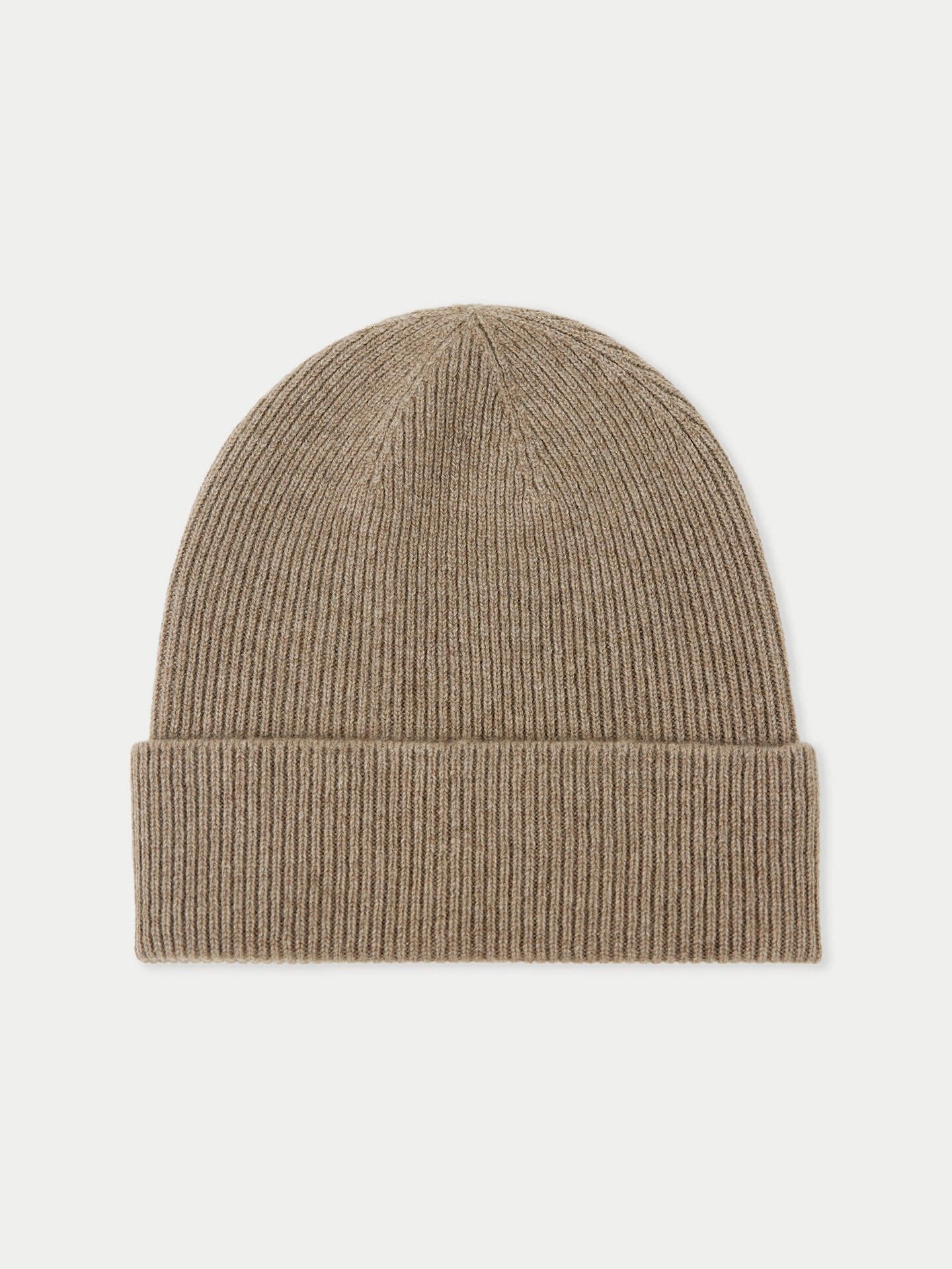 Knitted 100% Cashmere Rib Beanie unisex | GOBI Cashmere