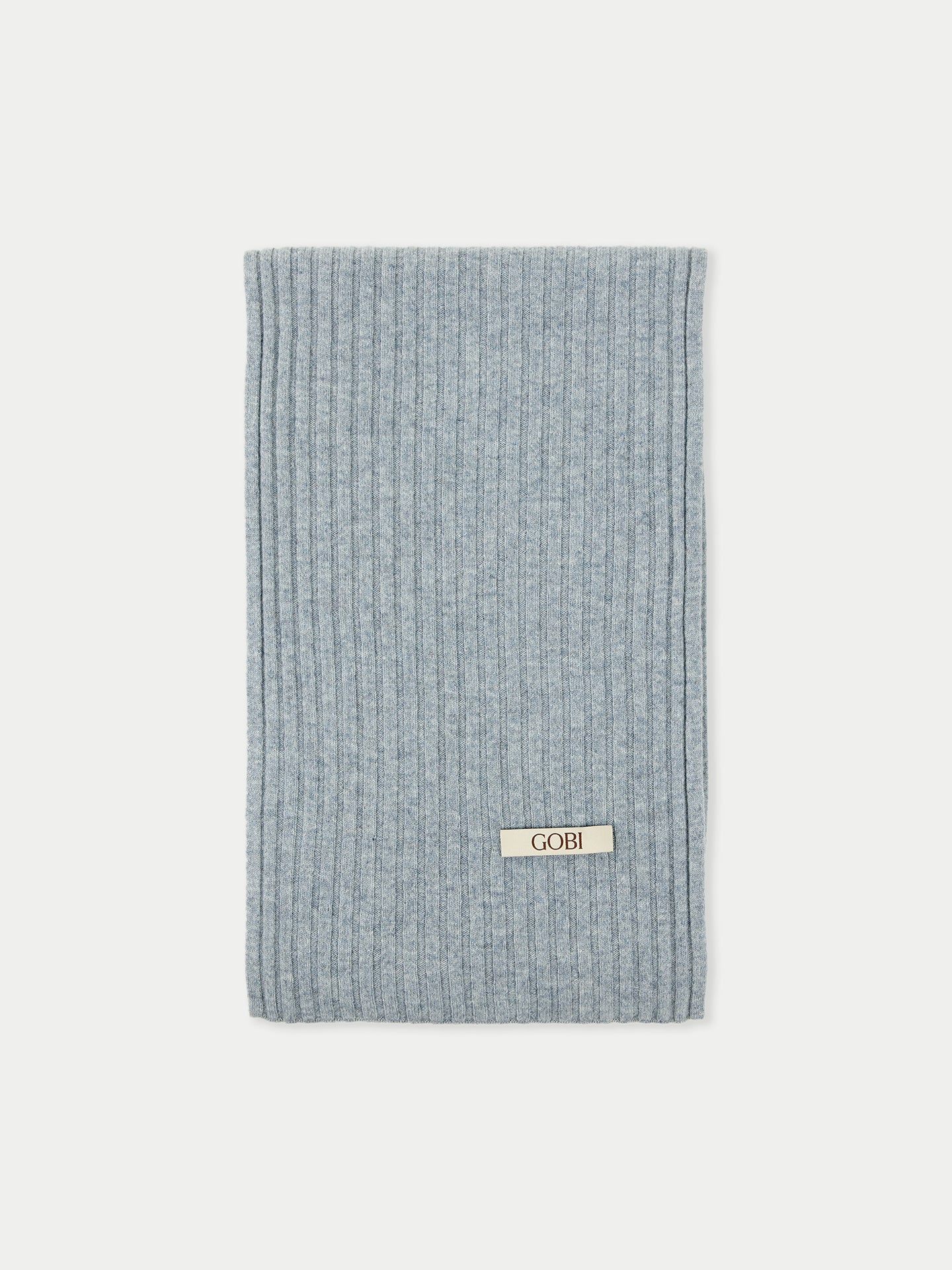 Cashmere Rib Knit Scarf