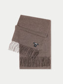 Cashmere Fringed Scarf Cocoa - Gobi Cashmere