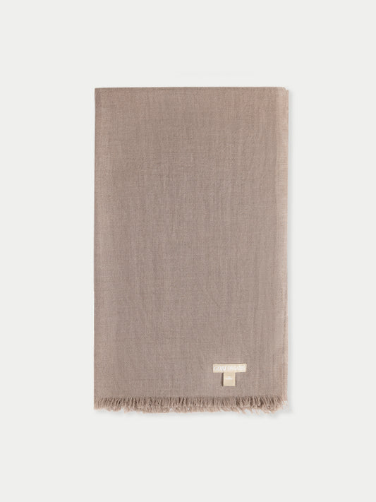 Organic Colour Lightweight Cashmere Woven Scarf